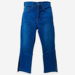 Side Open Dark Blue Denim