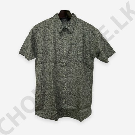 Light Green Printed Men's Shirt