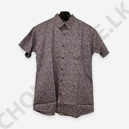 Light Pink Color Printed Men's Shirt