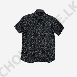 Men's Black Printed Shirt