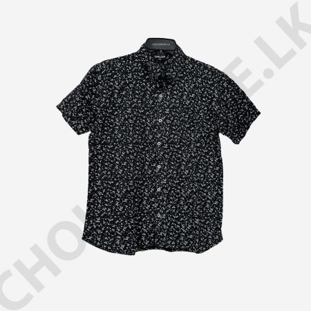 Home Page Men's Black Printed Shirt