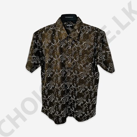 Men's Brown Printed Shirt