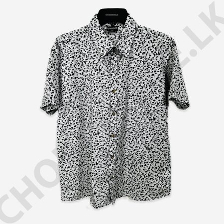 Men's White Printed Shirt