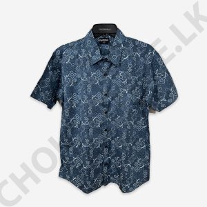 Men's Light Blue Printed Shirt