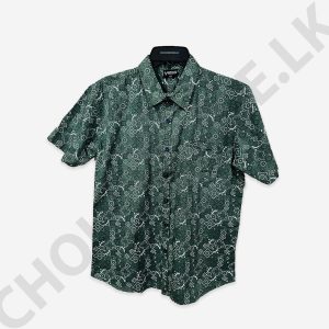Men's Light Green Printed Shirt