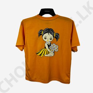 Oversized Baggy T-shirt Orange Mix Yellow
