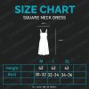 Square Neck Rib Black Dress - Image 2