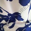 Long Sleeve Casual Lapel Button Shirt Dress White And Blue - Image 5