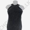 Halter Neck Midi Party Black Color Dress - Image 3