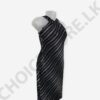 Halter Neck Midi Party Black Color Dress - Image 4