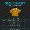 Short Sleeve Collar Crop Top Black And White Color - Image 2
