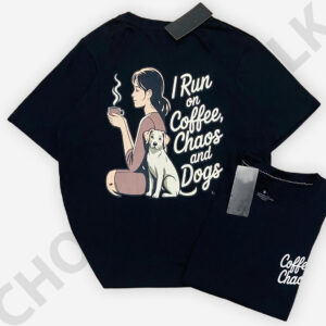 Baggy T Shirt with Back Printed Black Color