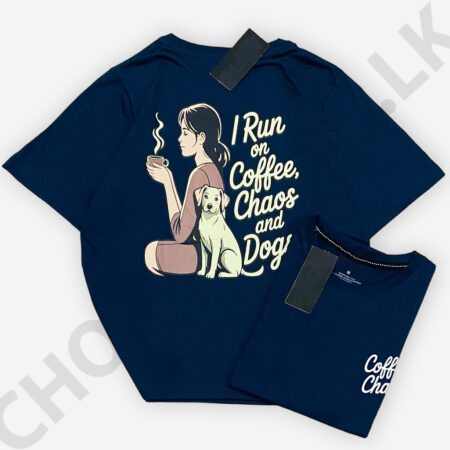 Baggy T Shirt with Back Printed Blue Color