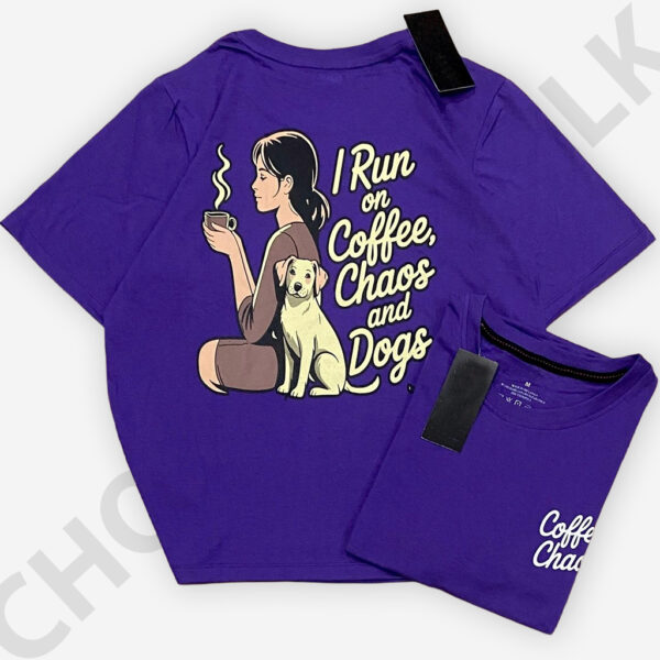 Baggy T Shirt with Back Printed Purple Color