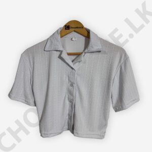 Button Front White Color Blouse