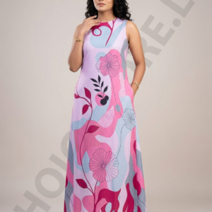 a line long frock sleeveless