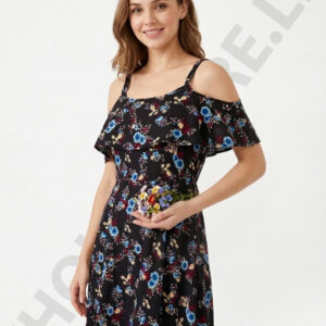 butterfly frock blac color