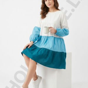 Home Page long sleeve short frock color